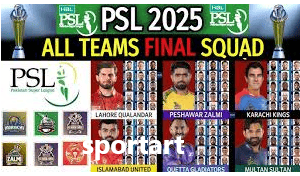 PSL 2025 Squad List Full Team Players & Updated Lineups