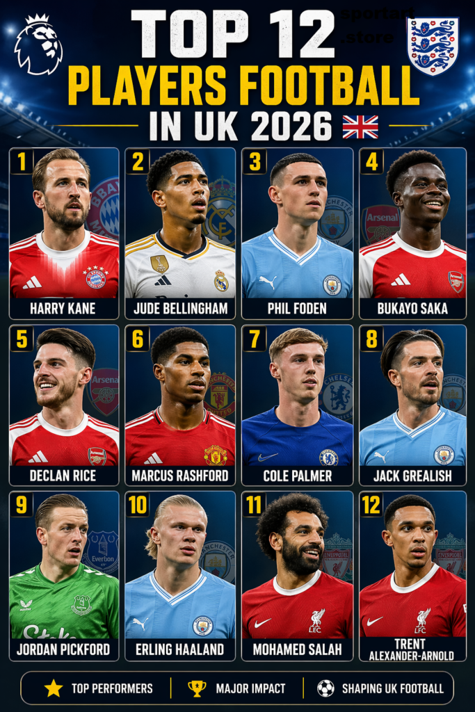 Top 12 Players Football In UK 2026