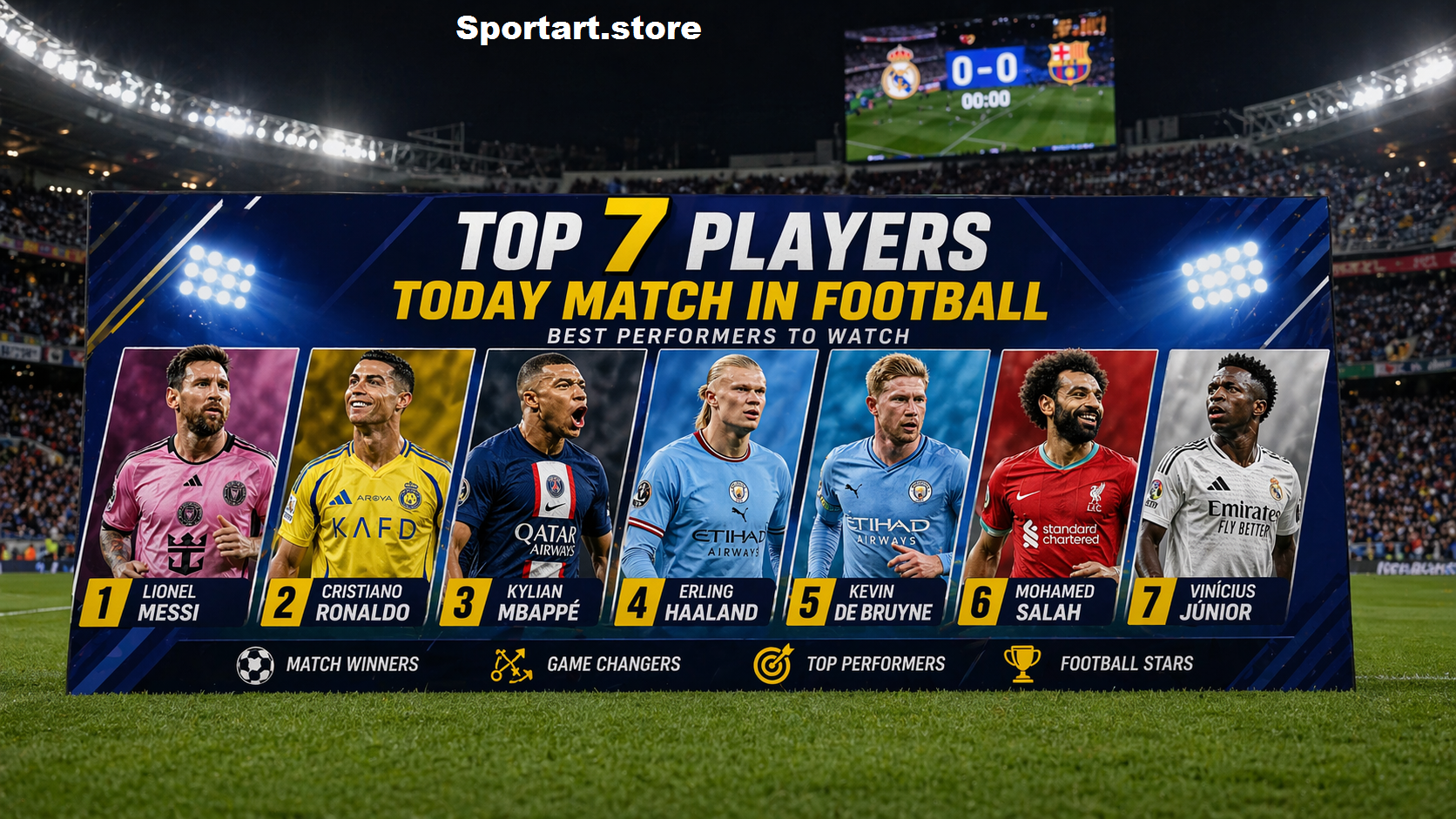 Top 7 Players Today Match In Football Best Performers to Watch